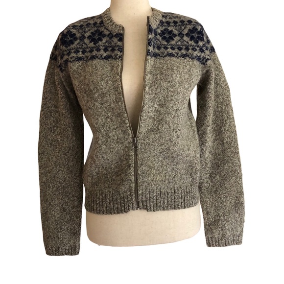 Vintage Abercrombie Y2K Wool Zip up Sweater | M - Picture 10 of 10